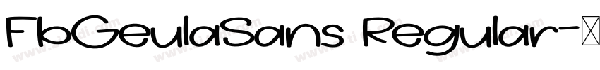 FbGeulaSans Regular字体转换